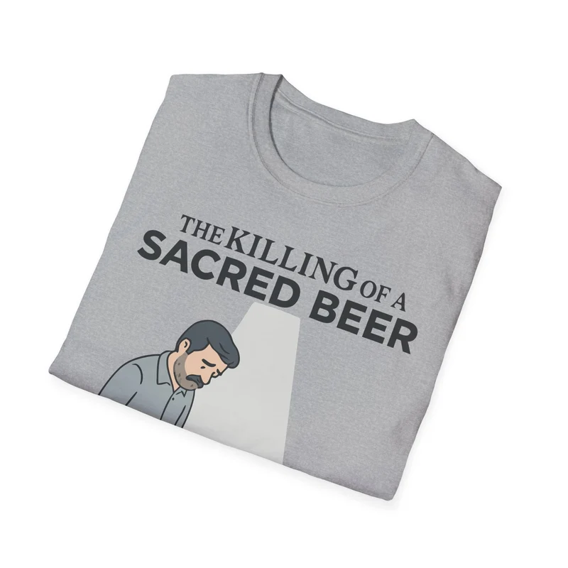 Unisex soft-style T-Shirt - 'The Killing of a Sacred Beer'