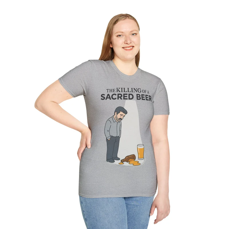 Unisex soft-style T-Shirt - 'The Killing of a Sacred Beer'