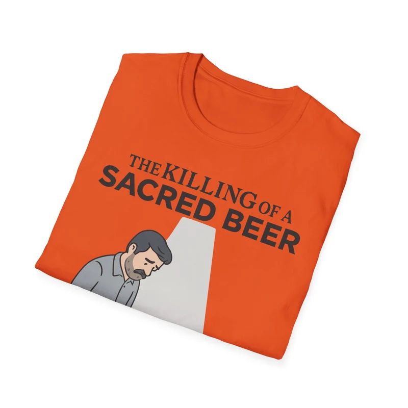 Unisex soft-style T-Shirt - 'The Killing of a Sacred Beer'