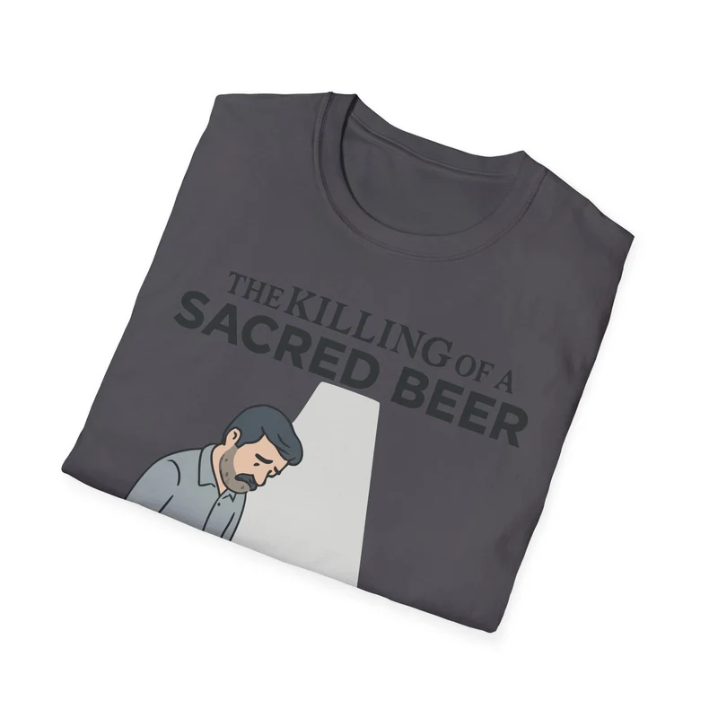 Unisex soft-style T-Shirt - 'The Killing of a Sacred Beer'