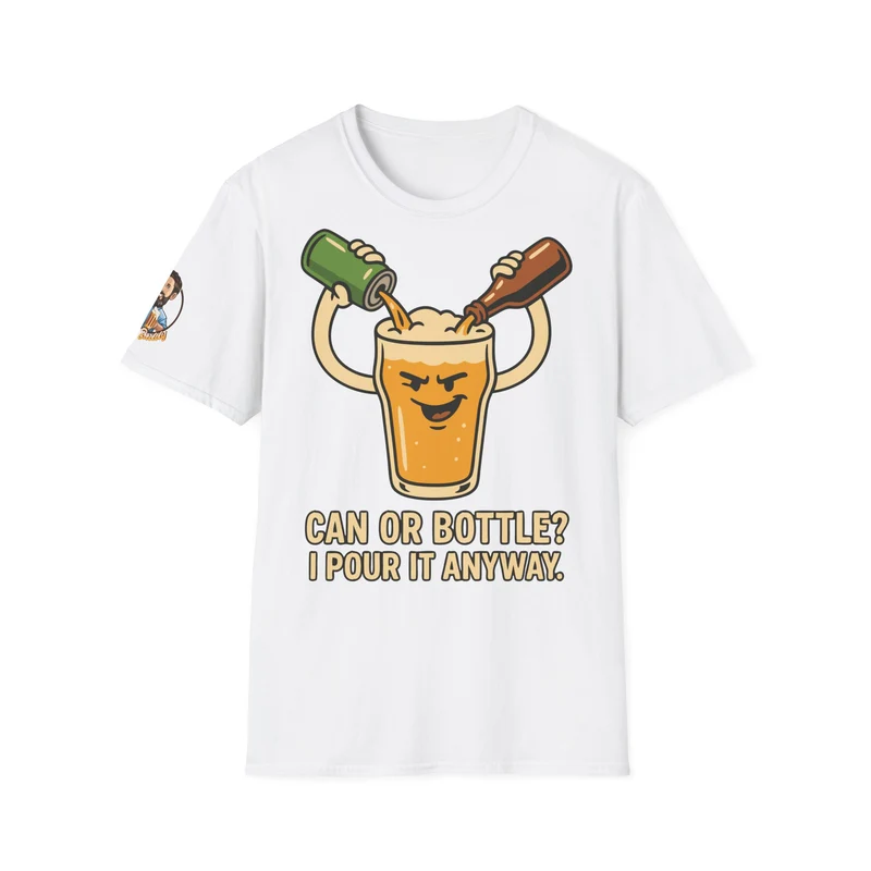 Unisex Soft-Style T-Shirt - Bottle or Can?