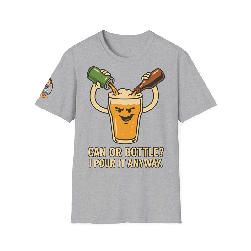 Unisex Soft-Style T-Shirt - Bottle or Can?