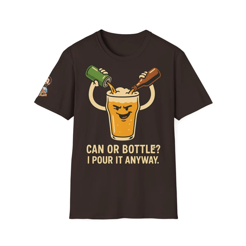 Unisex Soft-Style T-Shirt - Bottle or Can?