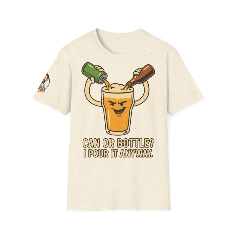 Unisex Soft-Style T-Shirt - Bottle or Can?