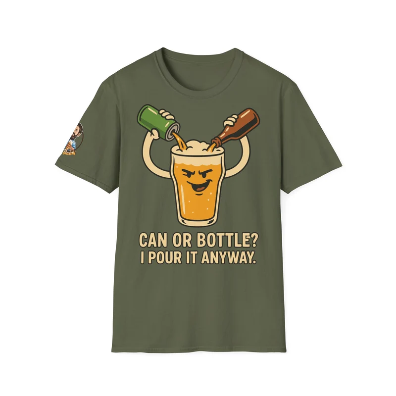 Unisex Soft-Style T-Shirt - Bottle or Can?
