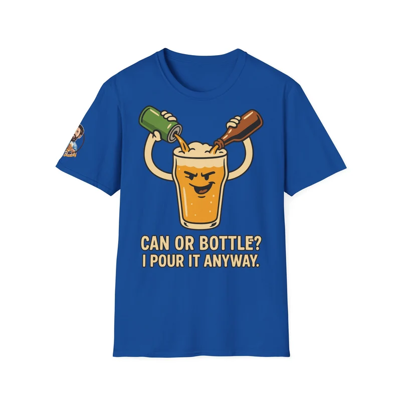 Unisex Soft-Style T-Shirt - Bottle or Can?