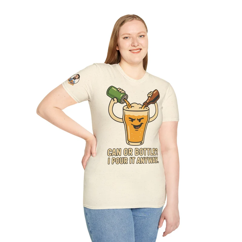 Unisex Soft-Style T-Shirt - Bottle or Can?