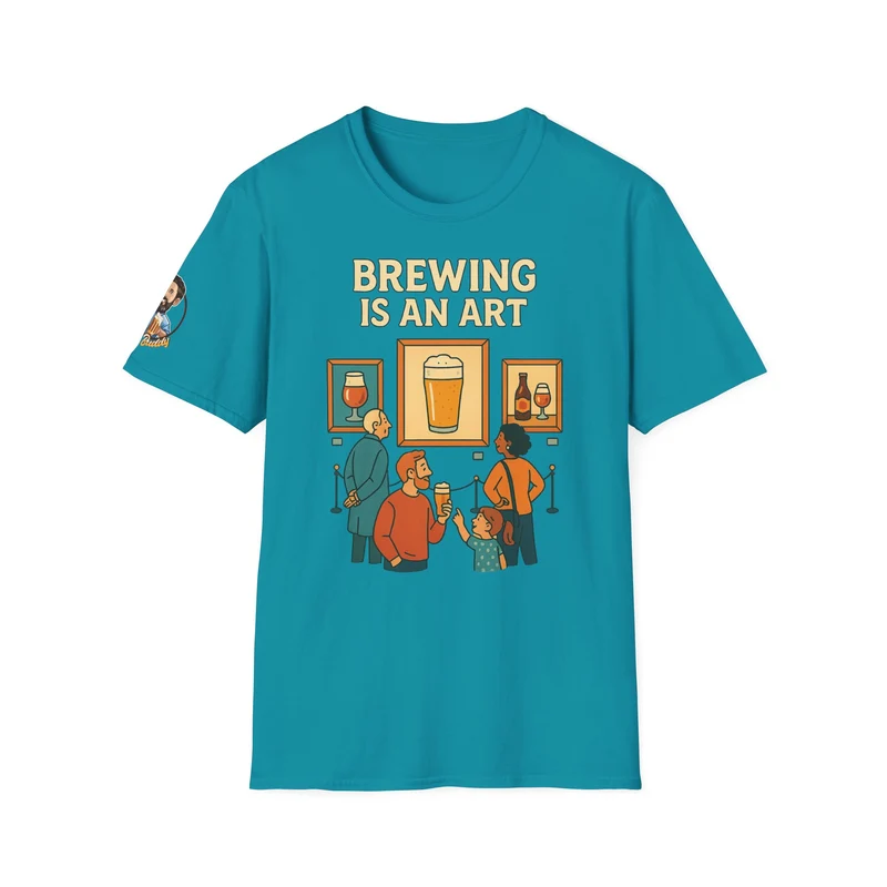 Unisex Softstyle T-Shirt - Brewing is an art