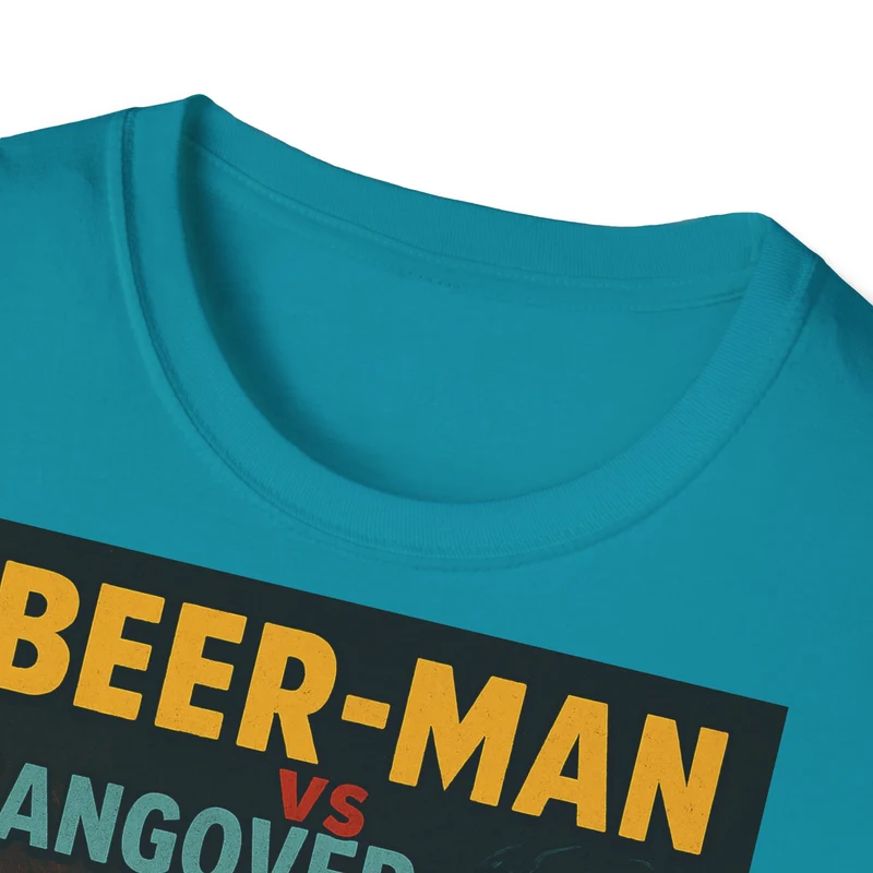 Unisex Softstyle T-Shirt - Beer-Man vs Hang-Over Man