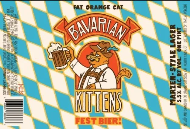 Beer Fat Orange Cat Brewing Co 4pk Bavarian Kittens Fest Bier!