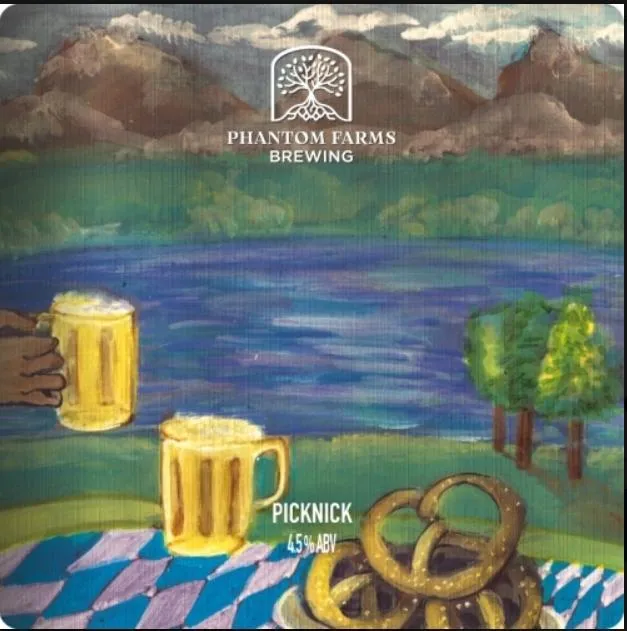 Beer RI Phantom Farms Brewing 4pk PickNick German Pilsner