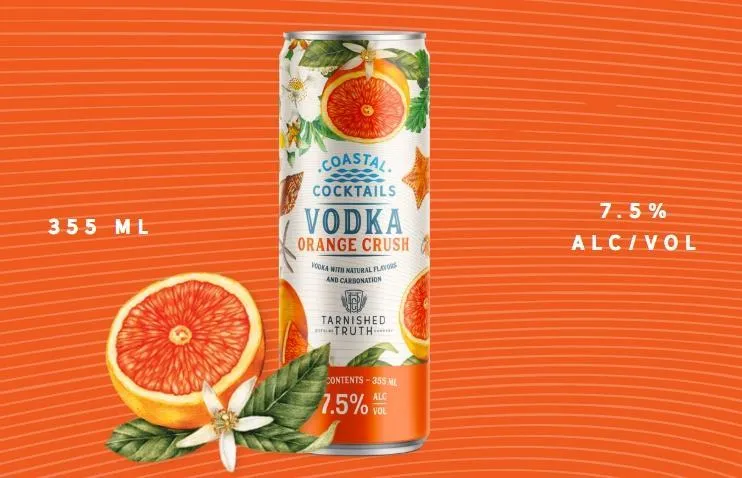 Cocktail Coastal Cocktails 4pk Orange Crush