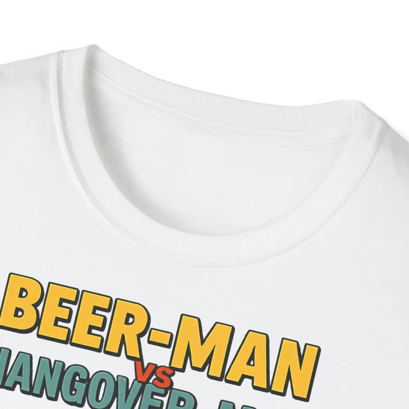 Unisex Softstyle T-Shirt - Beer-Man vs Hangover Man