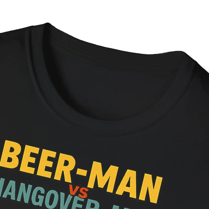 Unisex Softstyle T-Shirt - Beer-Man vs Hangover Man