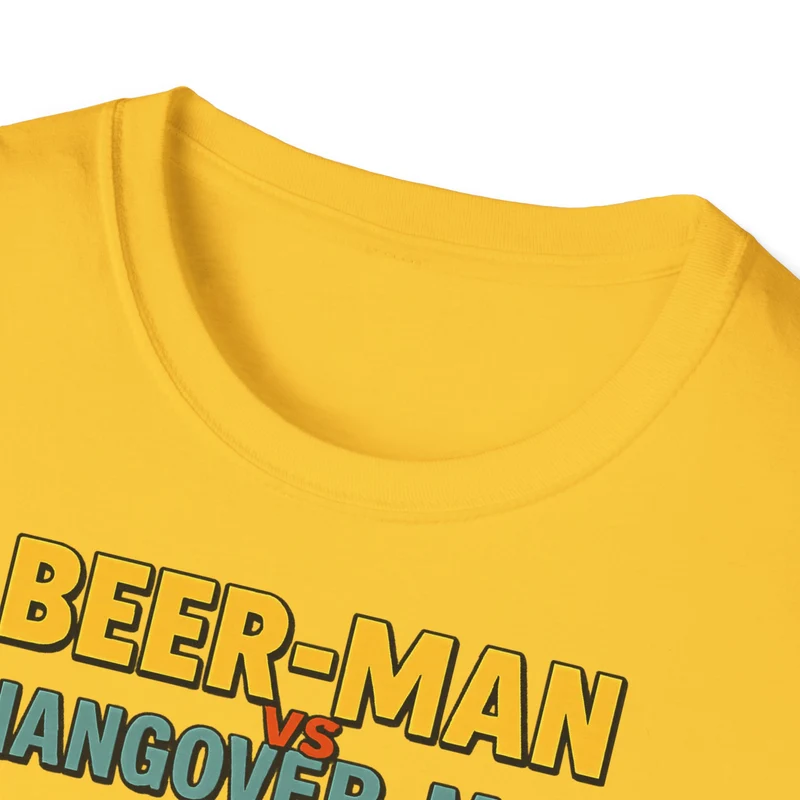 Unisex Softstyle T-Shirt - Beer-Man vs Hangover Man