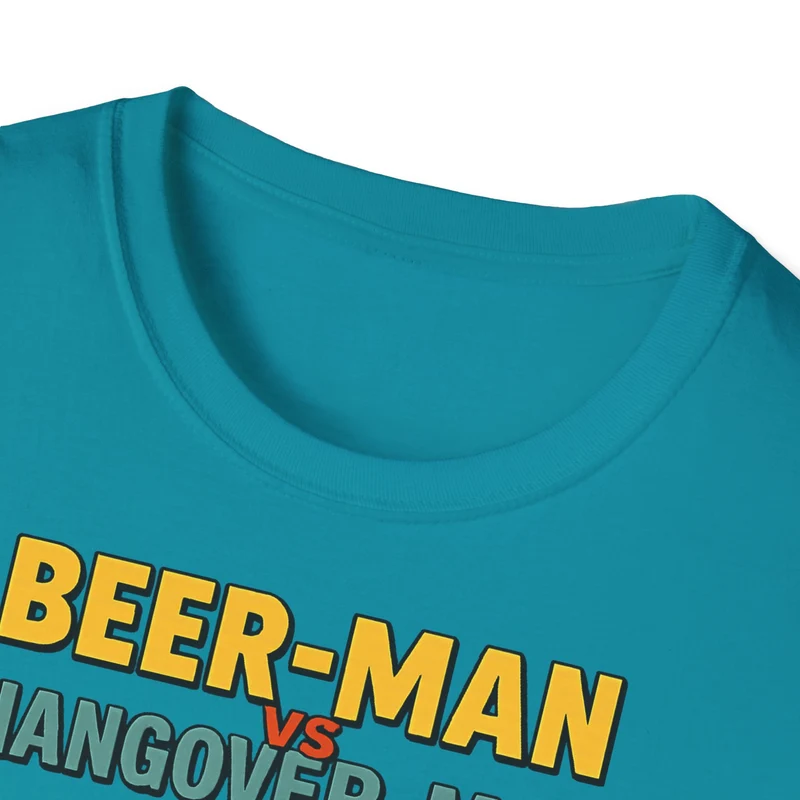 Unisex Softstyle T-Shirt - Beer-Man vs Hangover Man
