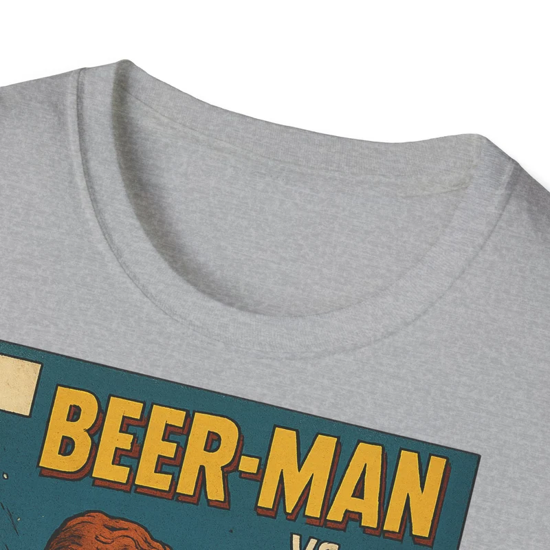 Unisex Softstyle T-Shirt - Beer-Man vs. Hangover Man Cover Style
