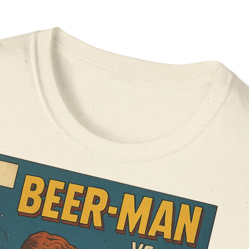 Unisex Softstyle T-Shirt - Beer-Man vs. Hangover Man Cover Style