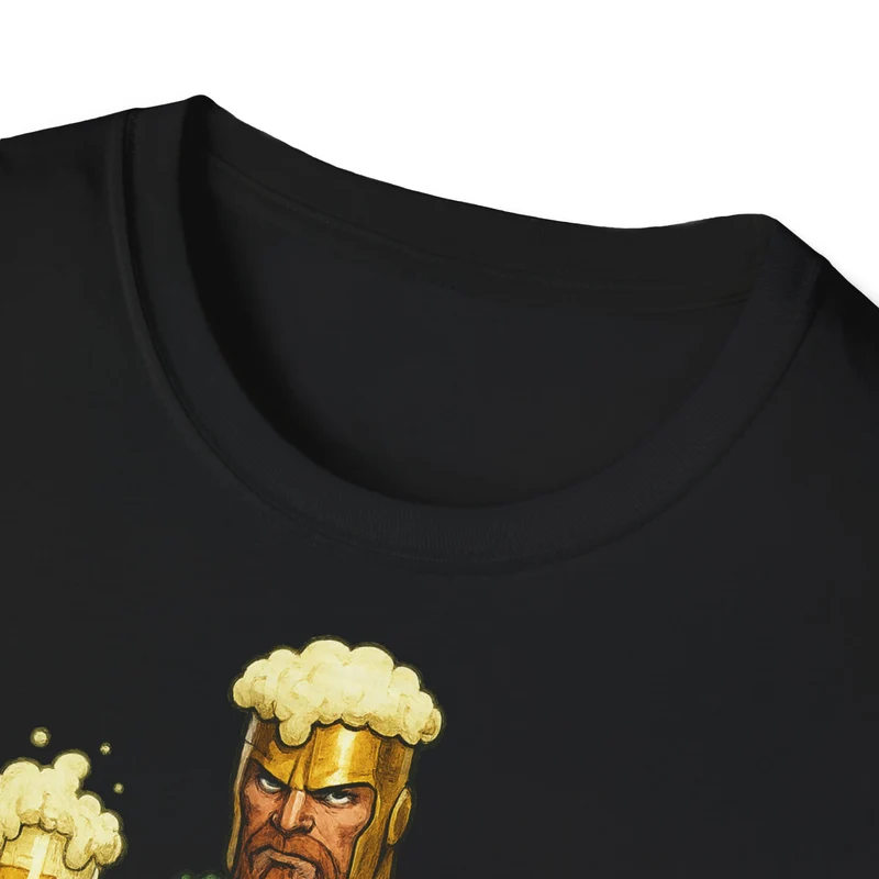 Unisex Softstyle T-Shirt - Beer-Man Superhero