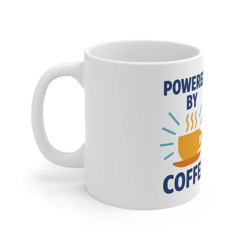 Keramische tas: powered by Coffee, rewarded with beer