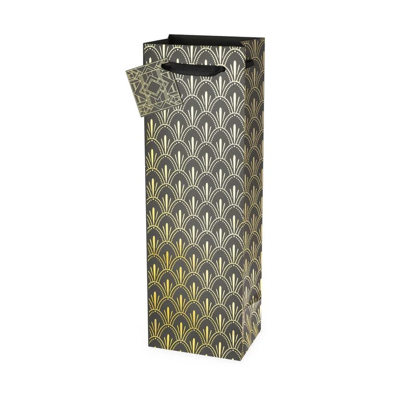 Misc Cakewalk Gift Bag Single Bottle Art Deco