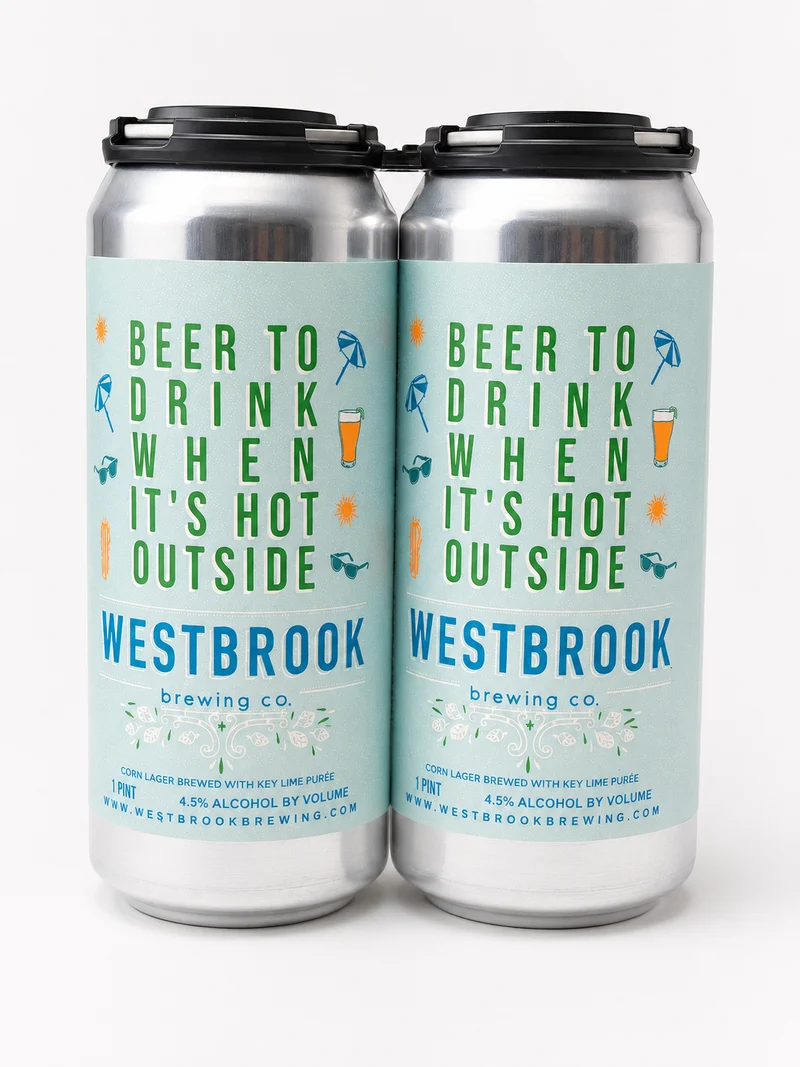 Beer Westbrook Brewing Company 4pk Beer to Drink When it's Hot Outside