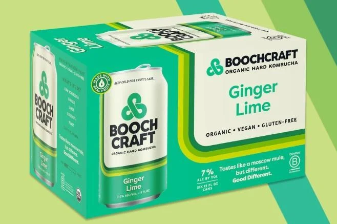 Hard Kombucha Boochcraft 6pk Ginger Lime