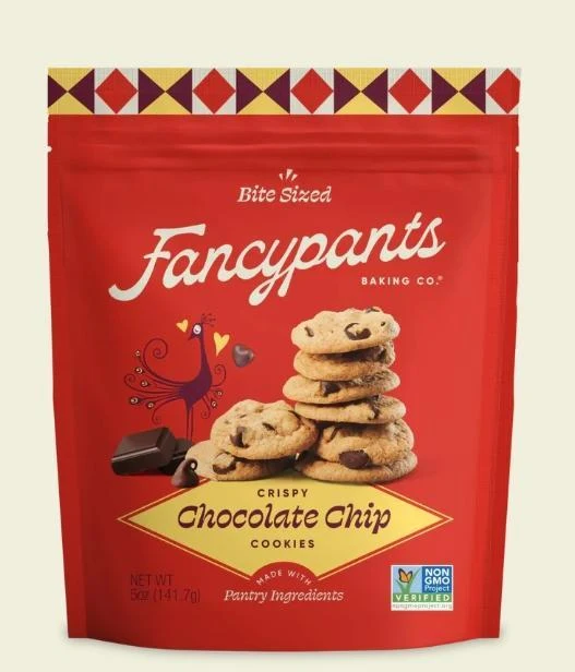 Snacks FancyPants 5oz Bite size crispy chocolate chip cookies