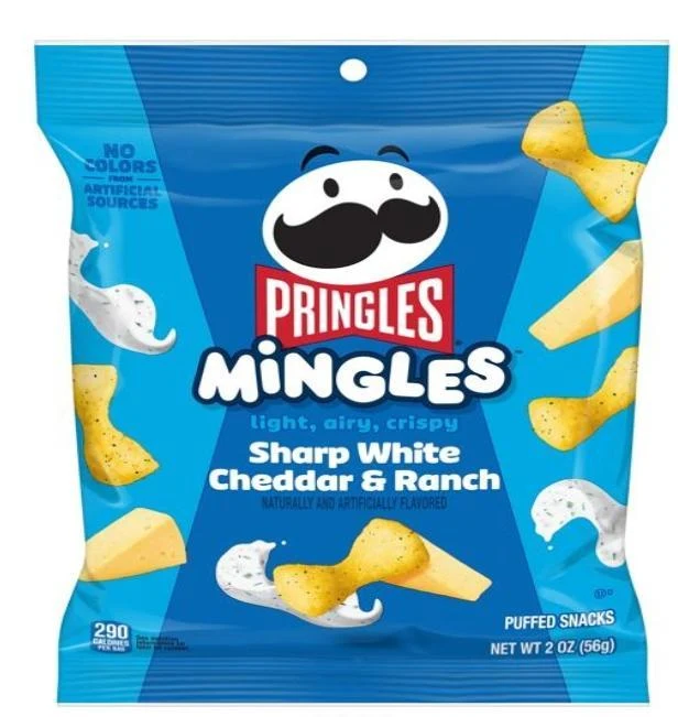Misc Snacks Pringles Mingles 2oz Sharp White & Ranch