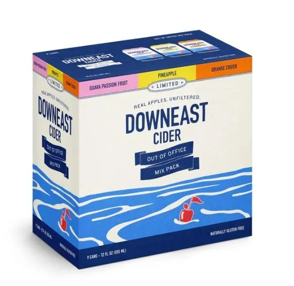 Cider Downeast 9pk Out Of Office Mix Pack Gluten Free