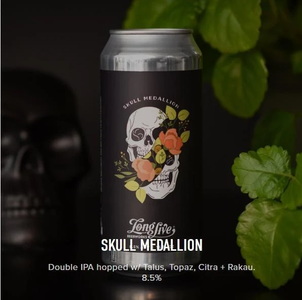 Beer Long Live Beerworks 4pk Skull Medallion IIPA