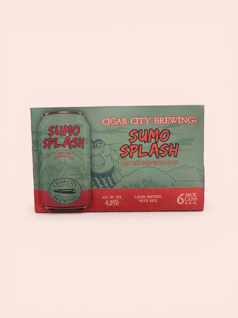 Beer Cigar City Brewing 6pk Sumo Splash Lager with Watermelon Flavor