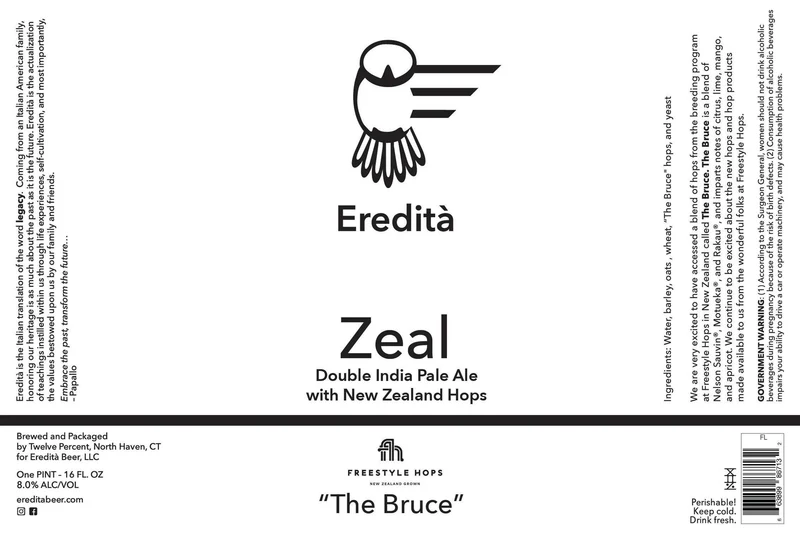 Beer Eredita 4pk Zeal “The Bruce”