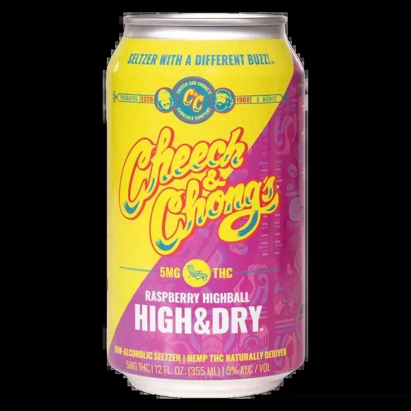 THC Cheech & Chong 12oz can Raspberry Highball