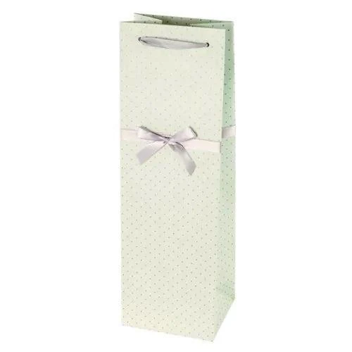 Misc Gift Bag Cakewalk Elegant Blue and Silver Wine Bag