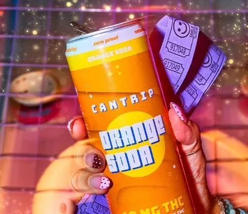 NA THC Cantrip 4pk Orange Soda