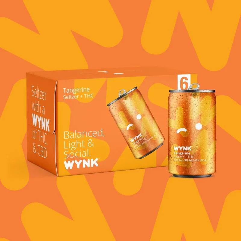 NA THC Cocktail Wynk 6pk Tangerine