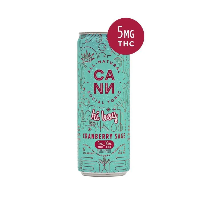 NA THC Cocktail CANN hi boy 4pk Cranberry Sage