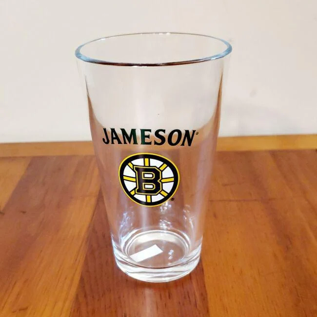 Misc Pint Glass Jameson Bruins Logo