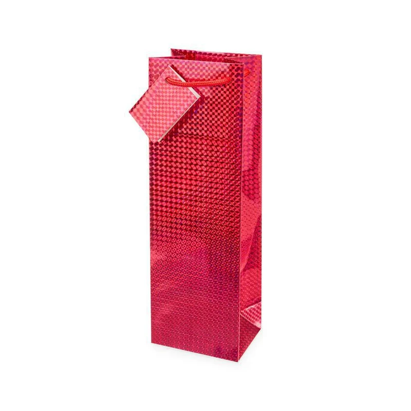 Misc Gift Bag Cakewalk Red Holographic 6082