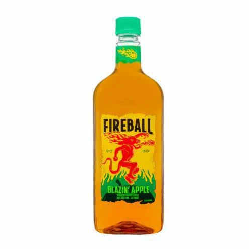 Whiskey Fireball 750ml Plastic Blazin' Apple