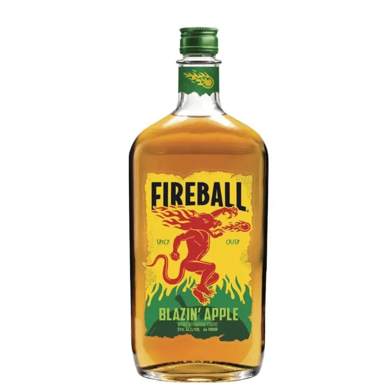 Whiskey Fireball 750ml Glass Blazin' Apple