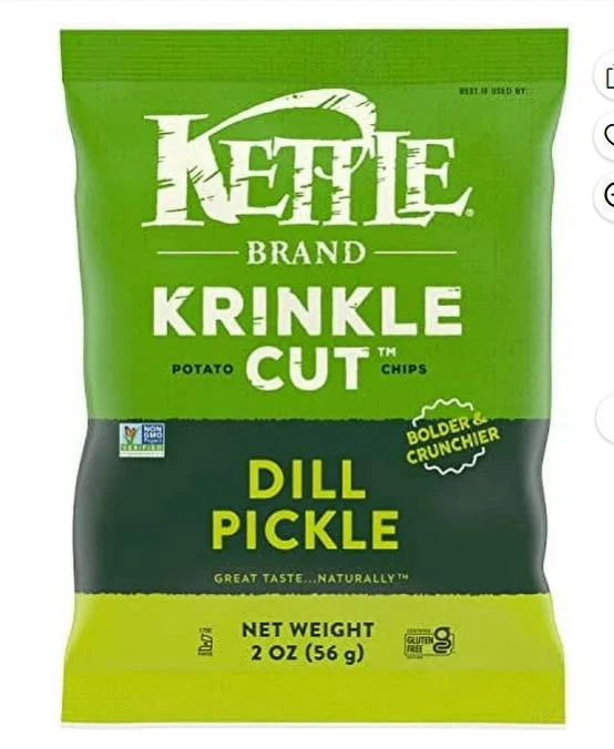 Misc Snacks 2oz Kettle Chips Dill Pickle 169045