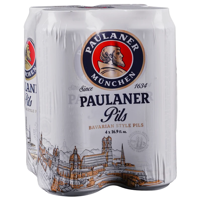 Beer Paulaner 4pk Cans Pilsner