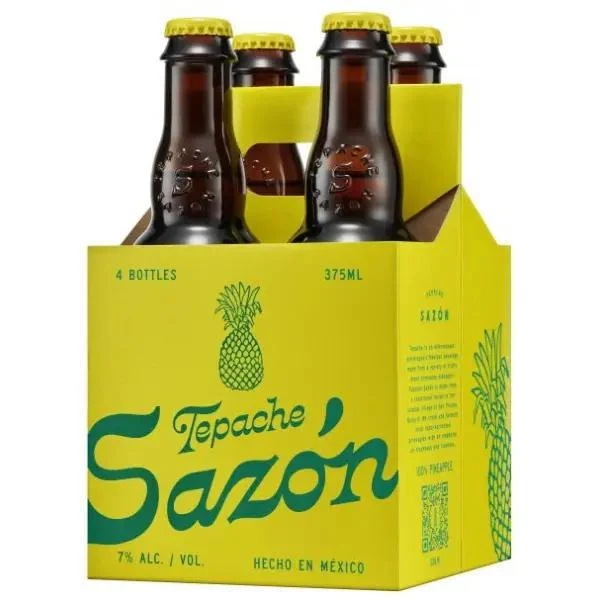 Beer Tepache Sazon 4pk Pina y Canela Gluten Free
