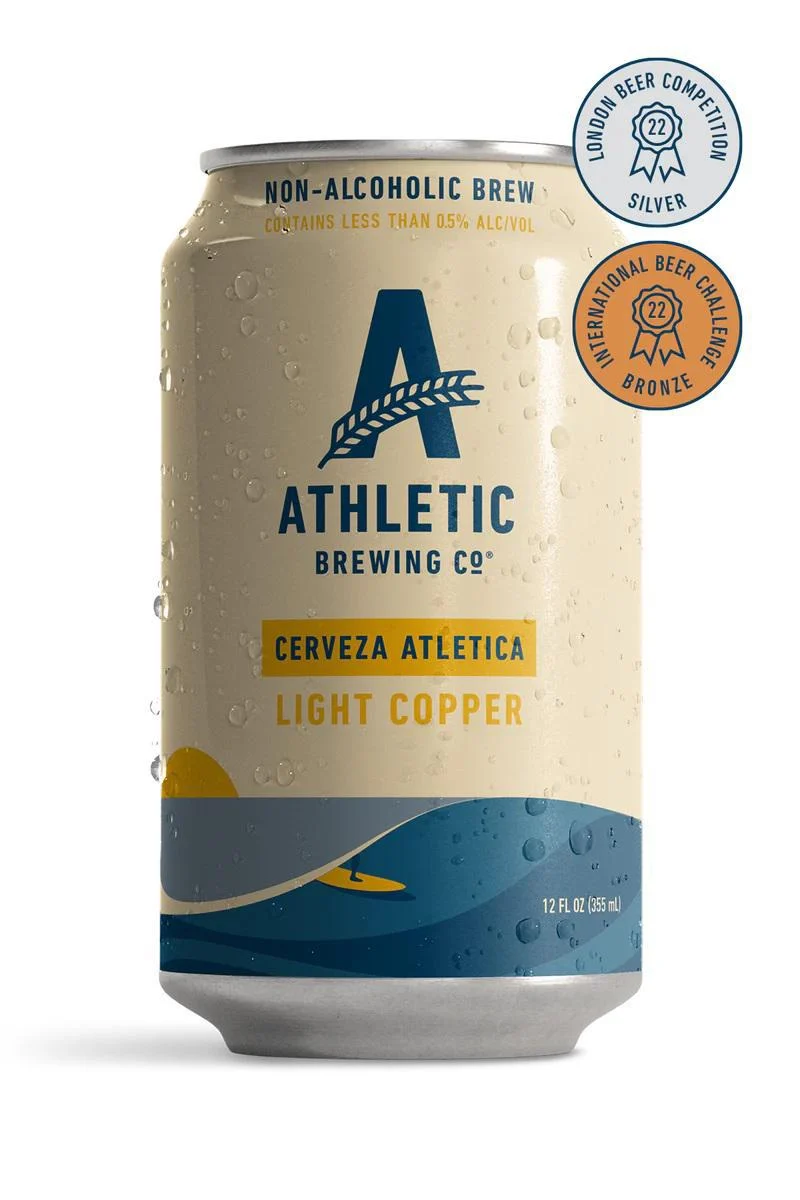 N/A Beer Athletic Brewing Co 6pk Cerveza Light Copper