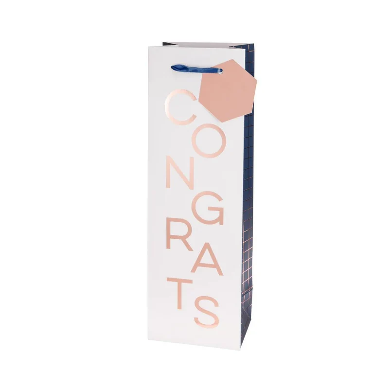 Misc Gift Bag Cakewalk Congrats Single Bottle 7531