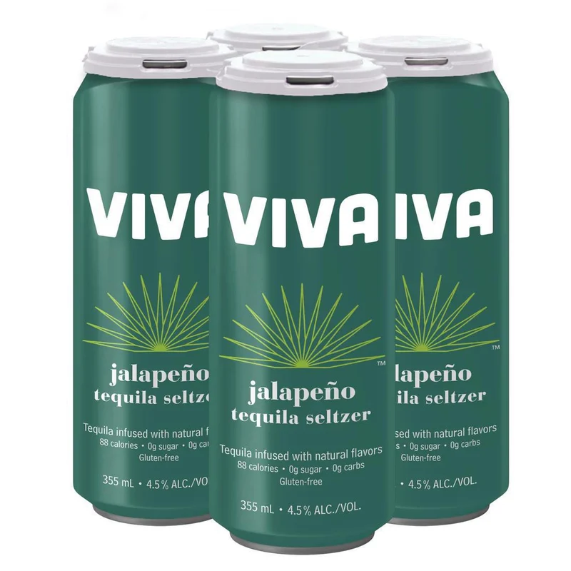 Seltzer Viva Tequila 4pk Jalapeno