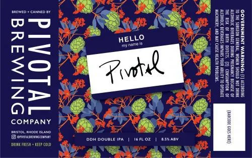 Beer RI Pivotal Brewing 4pk Hello My Name is Pivotal IIPA