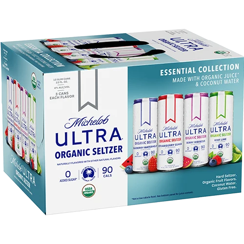 Seltzer Michelob Ultra 12pk Essential w/Coconut Water Organic